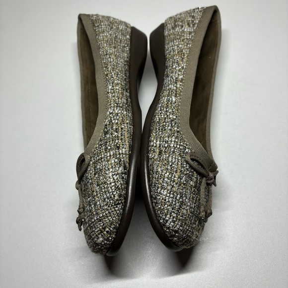 NWOT  brown and tan tweed Aerosoles ballet flats - Picture 8 of 12